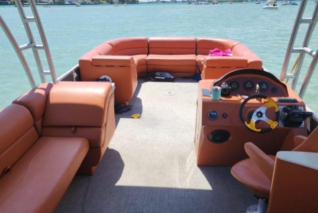 Double Deck Pontoon With Slide